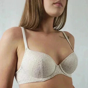 Victoria’s Secret Lace Babydoll Lined Demi Bra - 34C